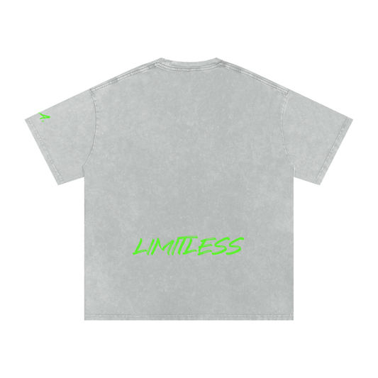 Relentless Apparel Snow Washed Oversized Cotton T-Shirt
