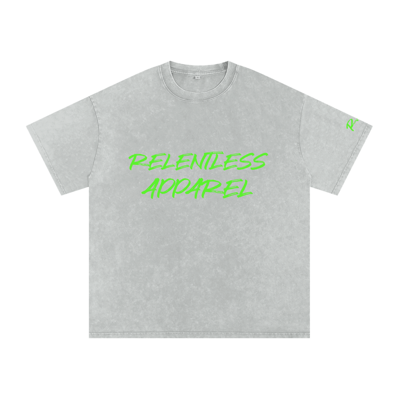 Relentless Apparel Snow Washed Oversized Cotton T-Shirt